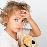 Boutons de rougeole chez l’enfant